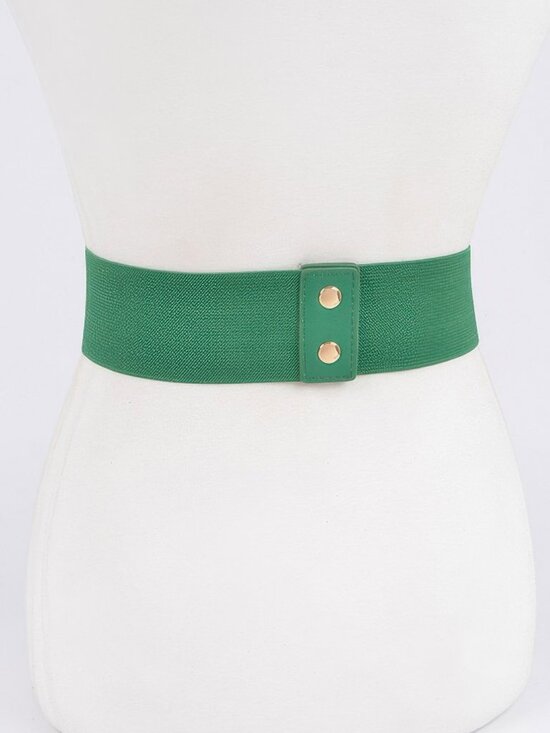 Rhinestone Link Plus Size Elastic Belt main image 5